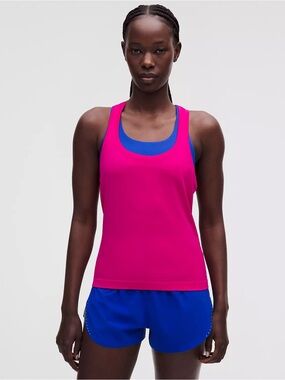 LULULEMON Swiftly Tech Racerback Tank Top 2.0 Waist Length PINK FLARE 6